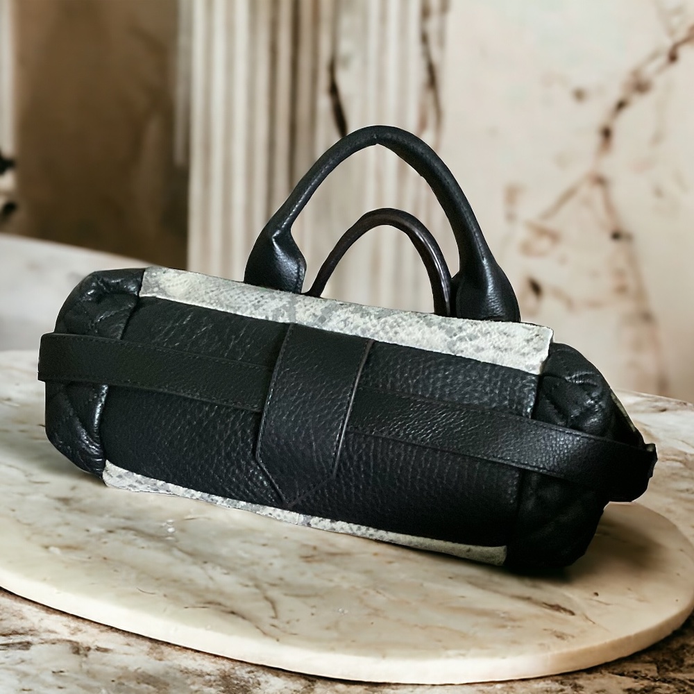 Aimee Kestenberg Genuine Leather Python & Black Q… - image 7